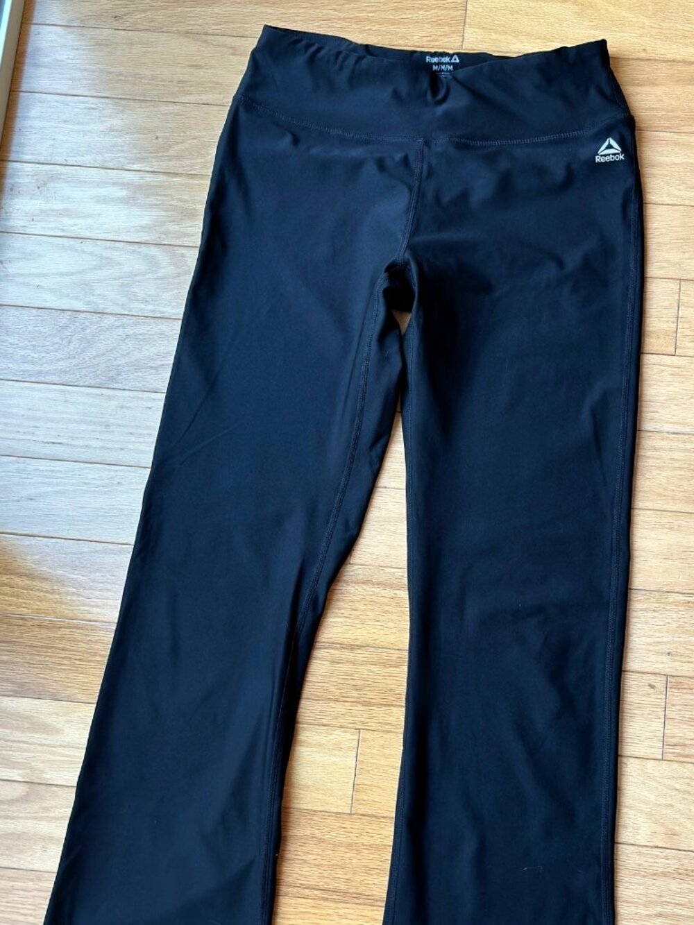 Reebok straight leg workout pant, M women's, black